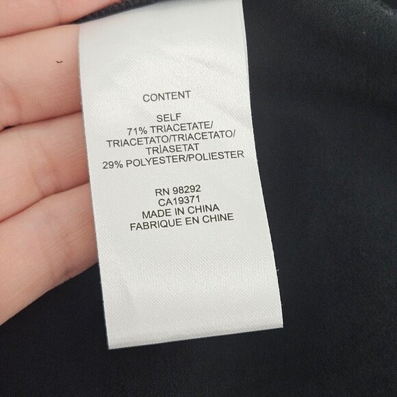 Tibi Hampden Asymmetrical Blouse Top Black Women’s Size 10 NEW Party Evening - Picture 8 of 11